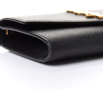 Saint Laurent Grain De Poudre Uptown Chain Wallet Black 6 of 11