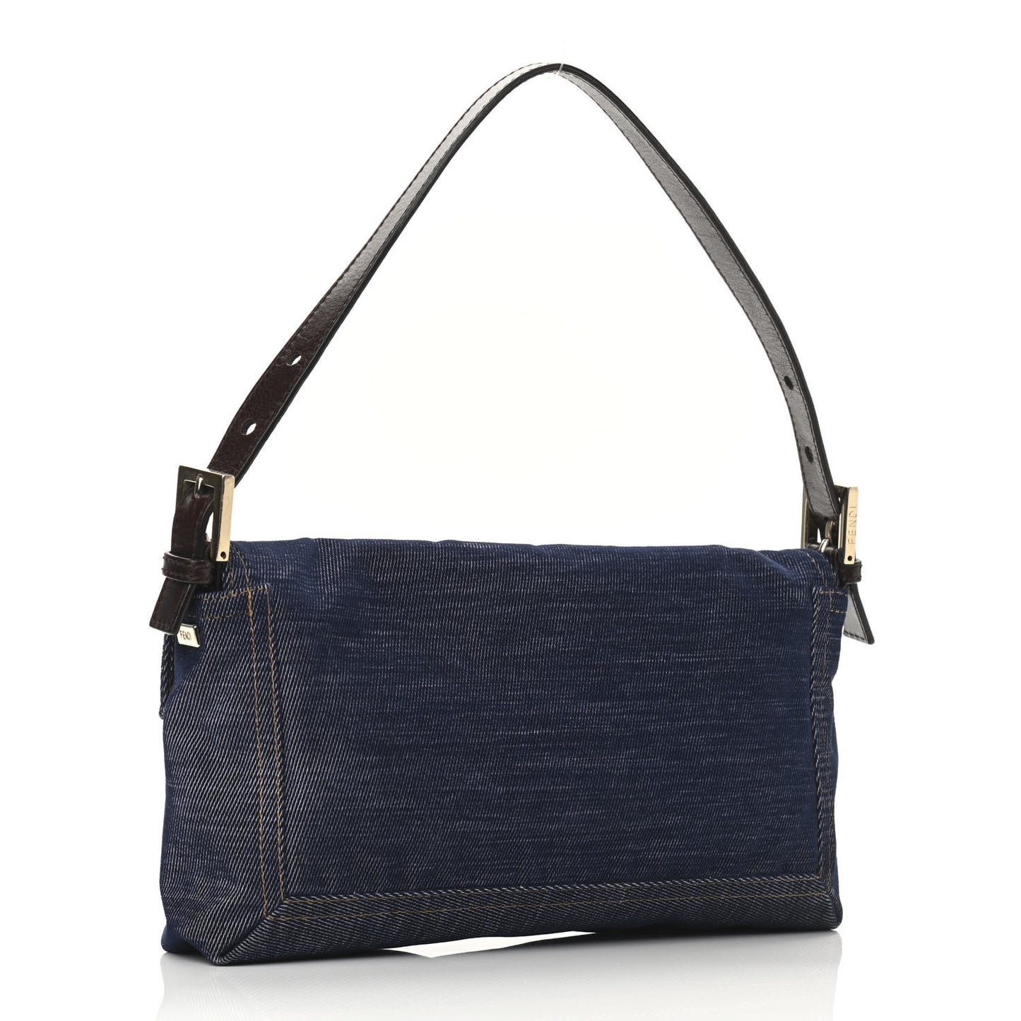 Denim Medium Convertible Baguette Blue