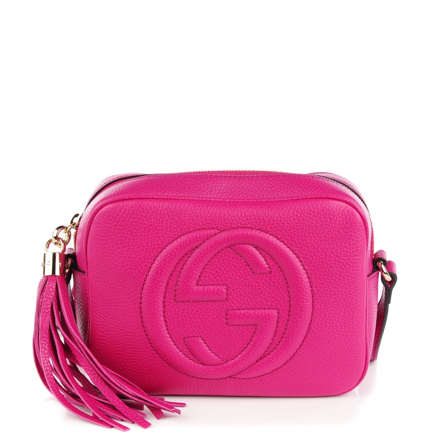 Cellarius Calfskin Small Soho Disco Bag Bright Bouganville