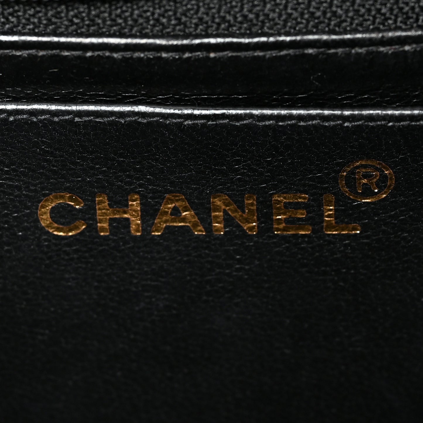 Caviar Vertical Quilted Jumbo Single Flap Black