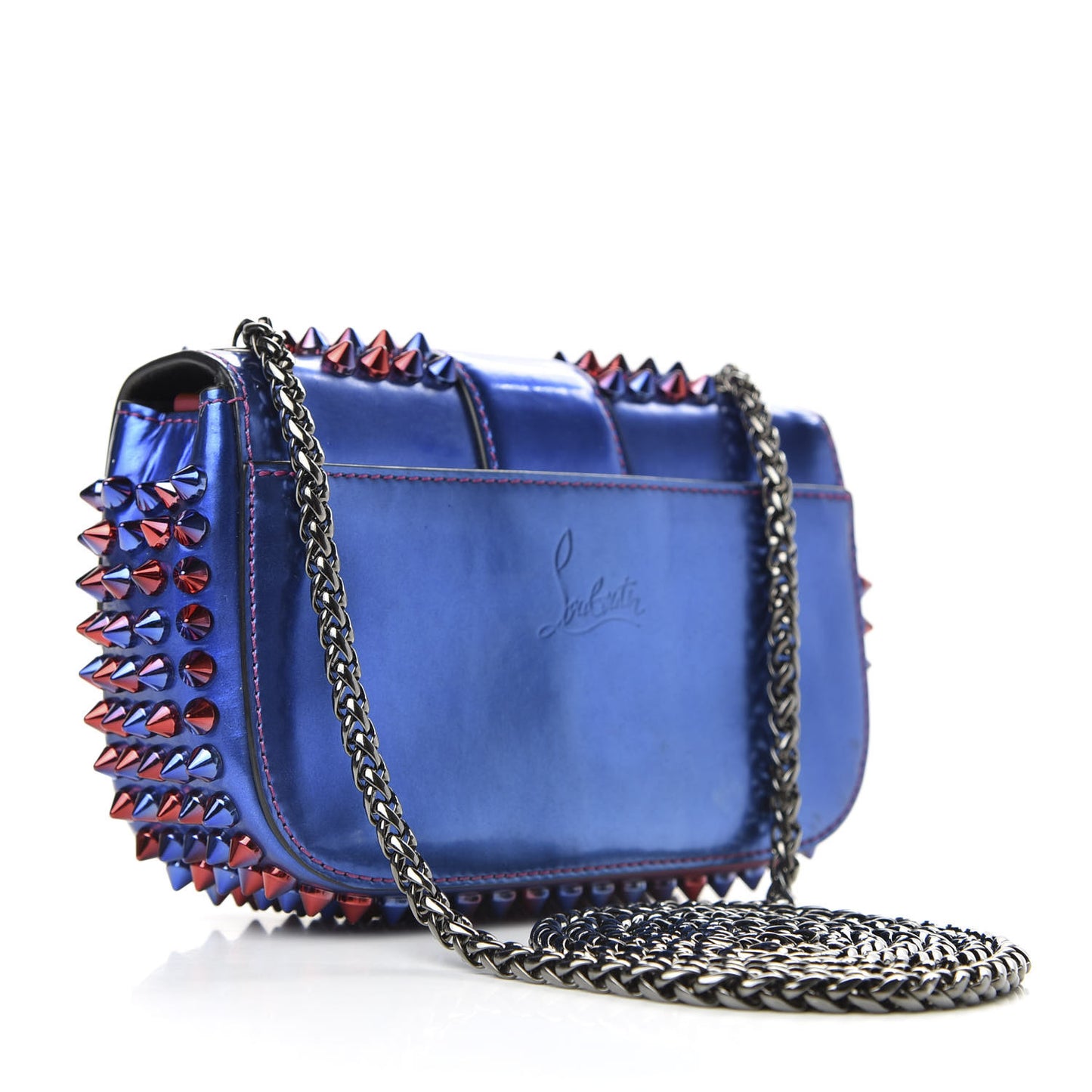 Patent Scarabe Spikes Sweety Charity Crossbody Bag Rose Digitale