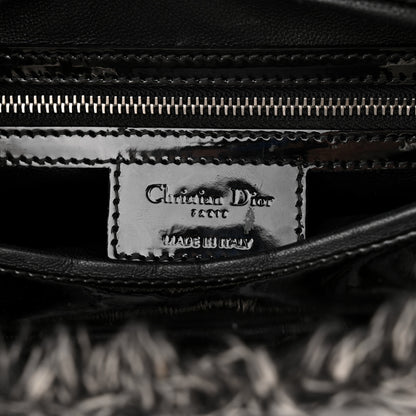 Christian Dior Tweed Cannage Large Lady Dior Black 7 of 11
