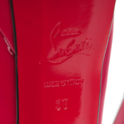 Christian Louboutin Patent Lady Peep 150 Pumps 38 Pivoine 7 of 8