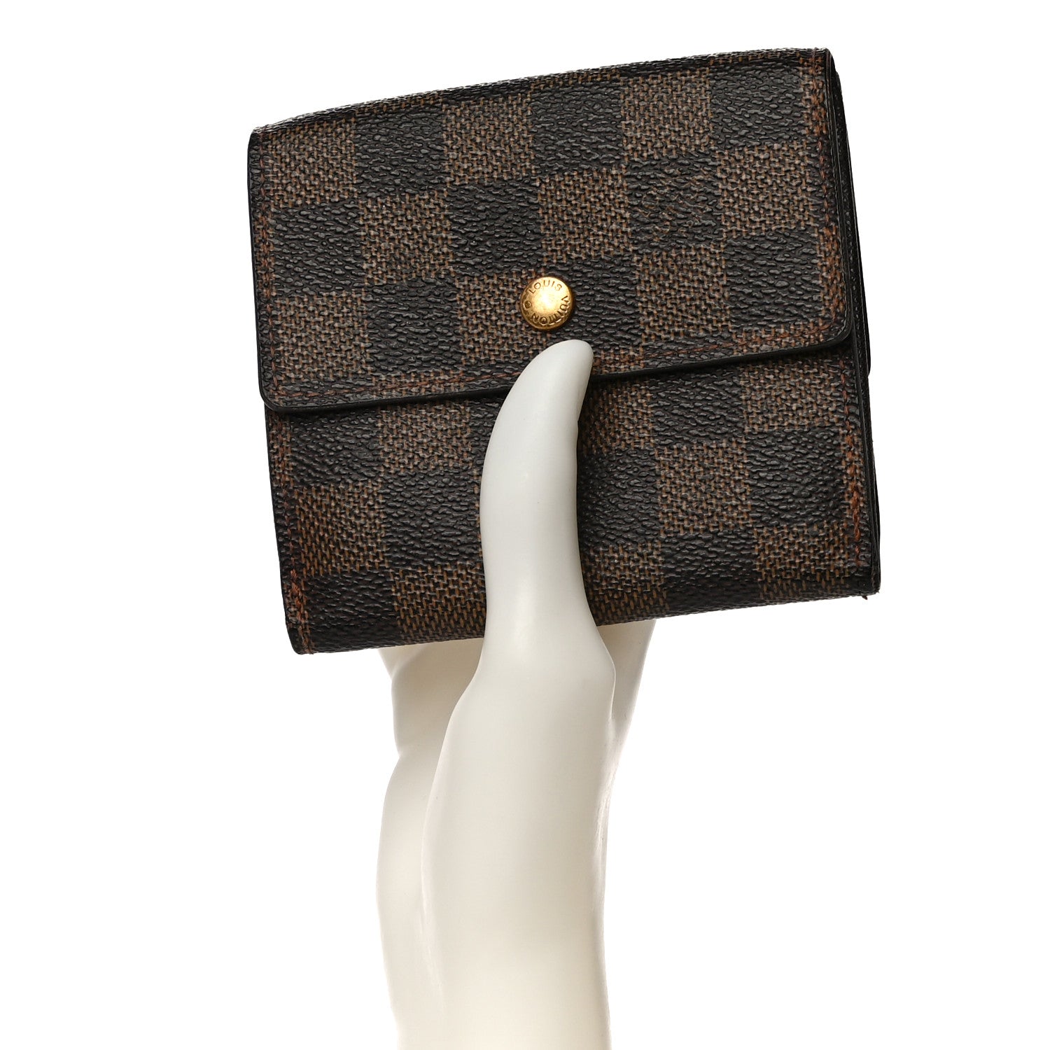 Louis Vuitton Damier Ebene Elise Wallet 2 of 13