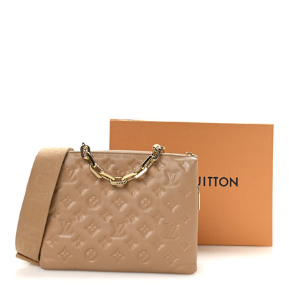 Louis Vuitton Lambskin Embossed Monogram Coussin PM Camel 10 of 10