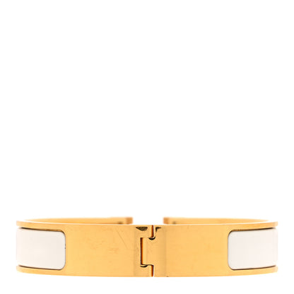 Hermes Enamel Narrow Clic Clac H Bracelet PM White 3 of 4