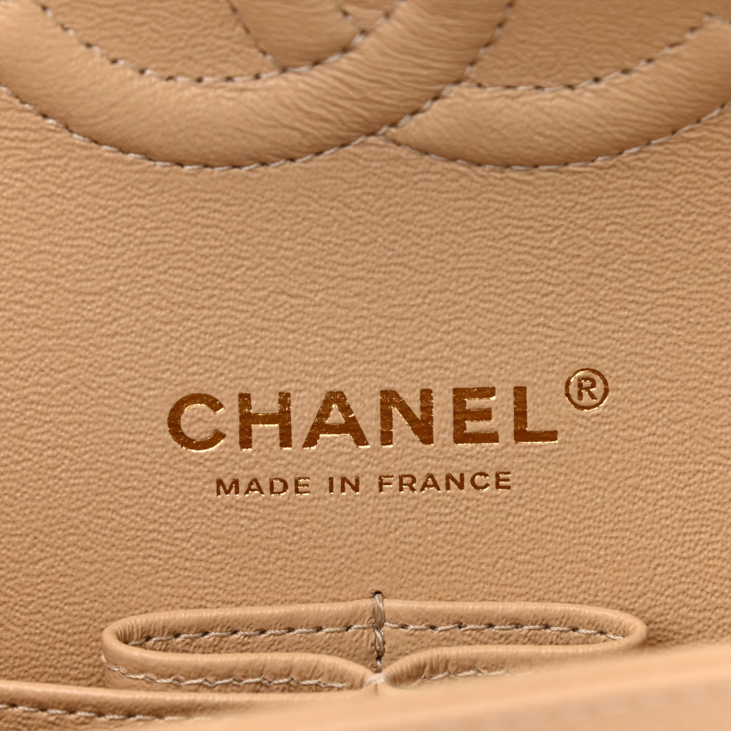 Chanel Caviar Quilted Medium Double Flap Beige 6 of 9
