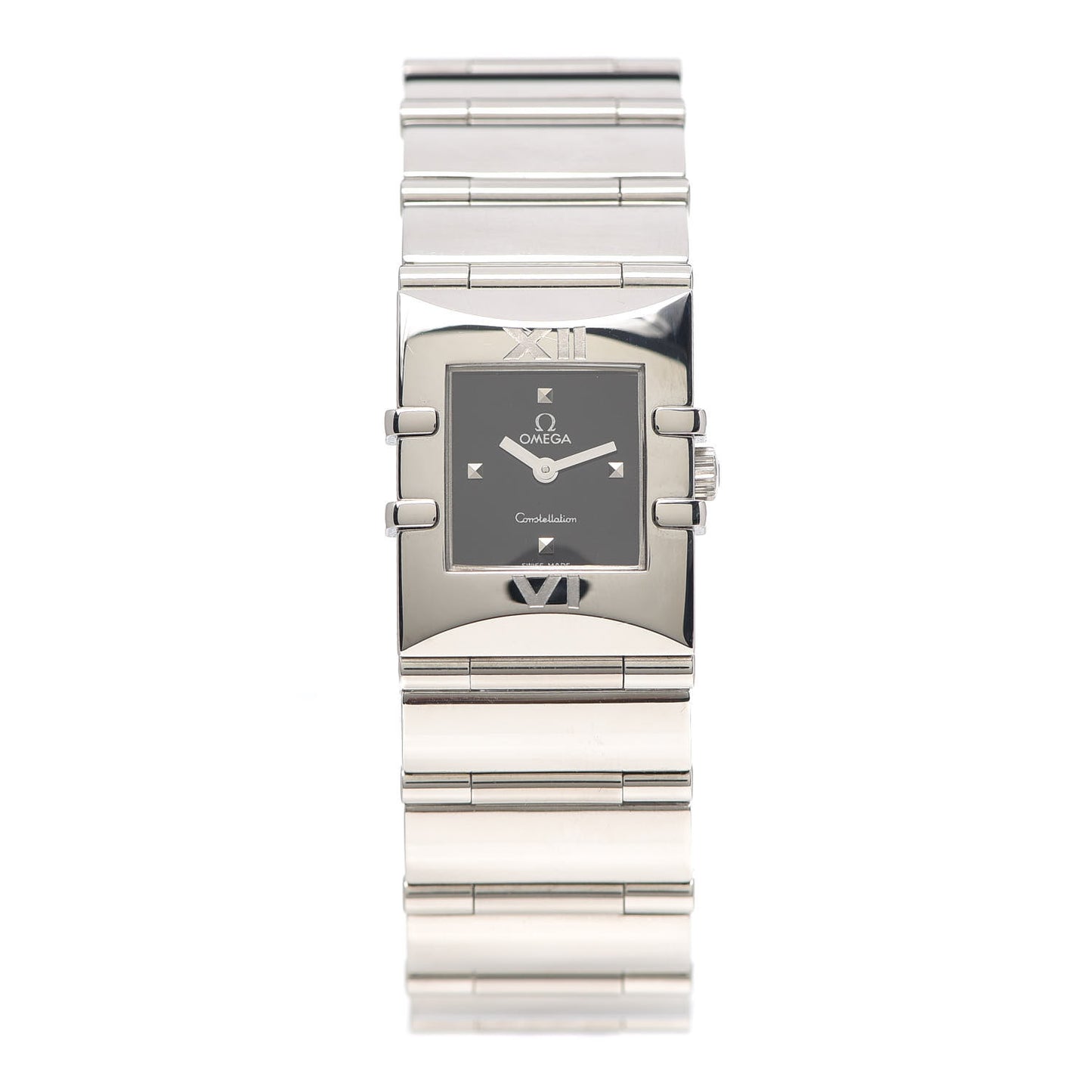 Stainless Steel 19mm Constellation Quadra Quartz Watch Black 1521.41