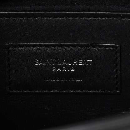 Saint Laurent Smooth Calfskin Medium Classic Monogram Kate Tassel Satchel Deep Marine 6 of 10