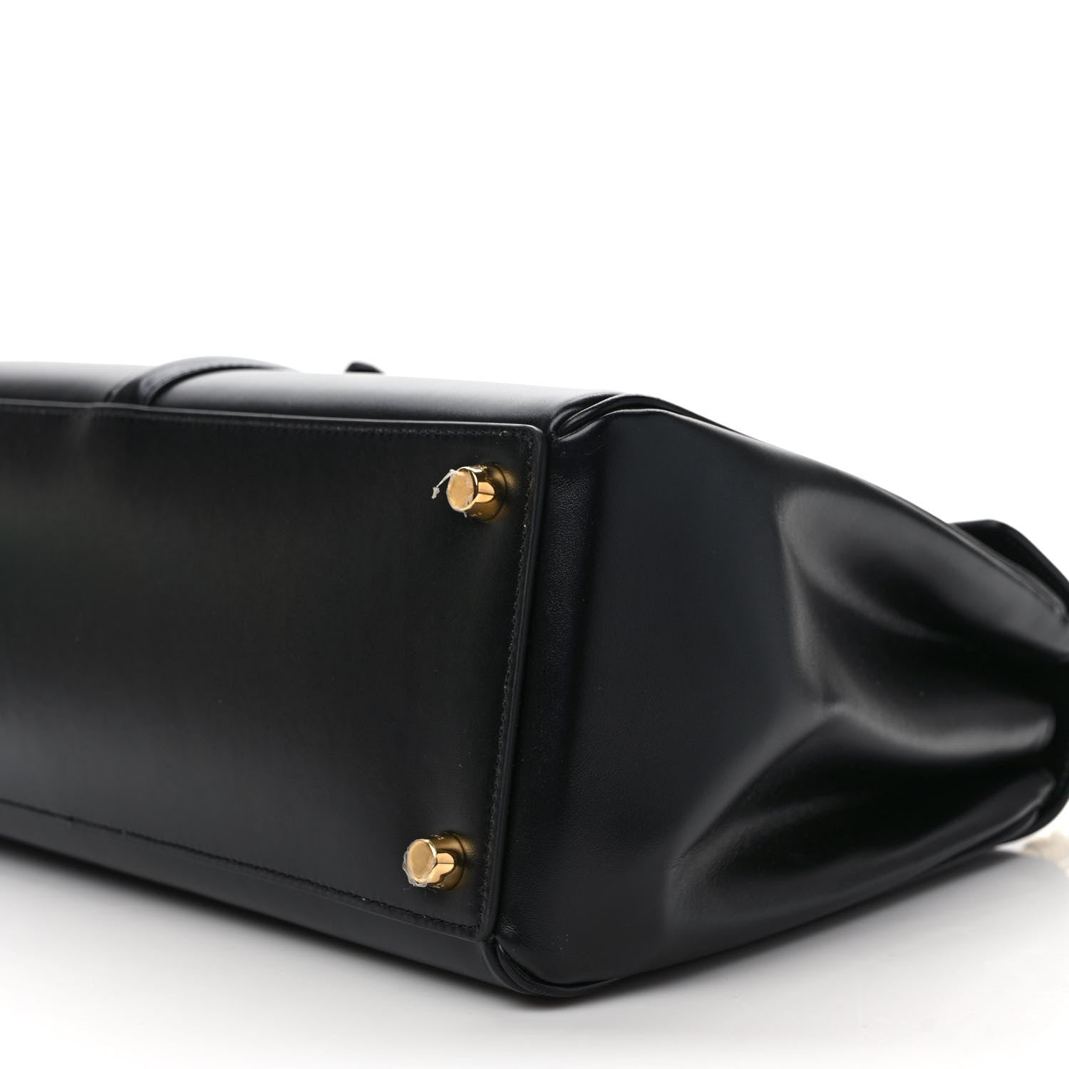 Celine Satinated Calfskin Medium 16 Top Handle Bag Black 9 of 11