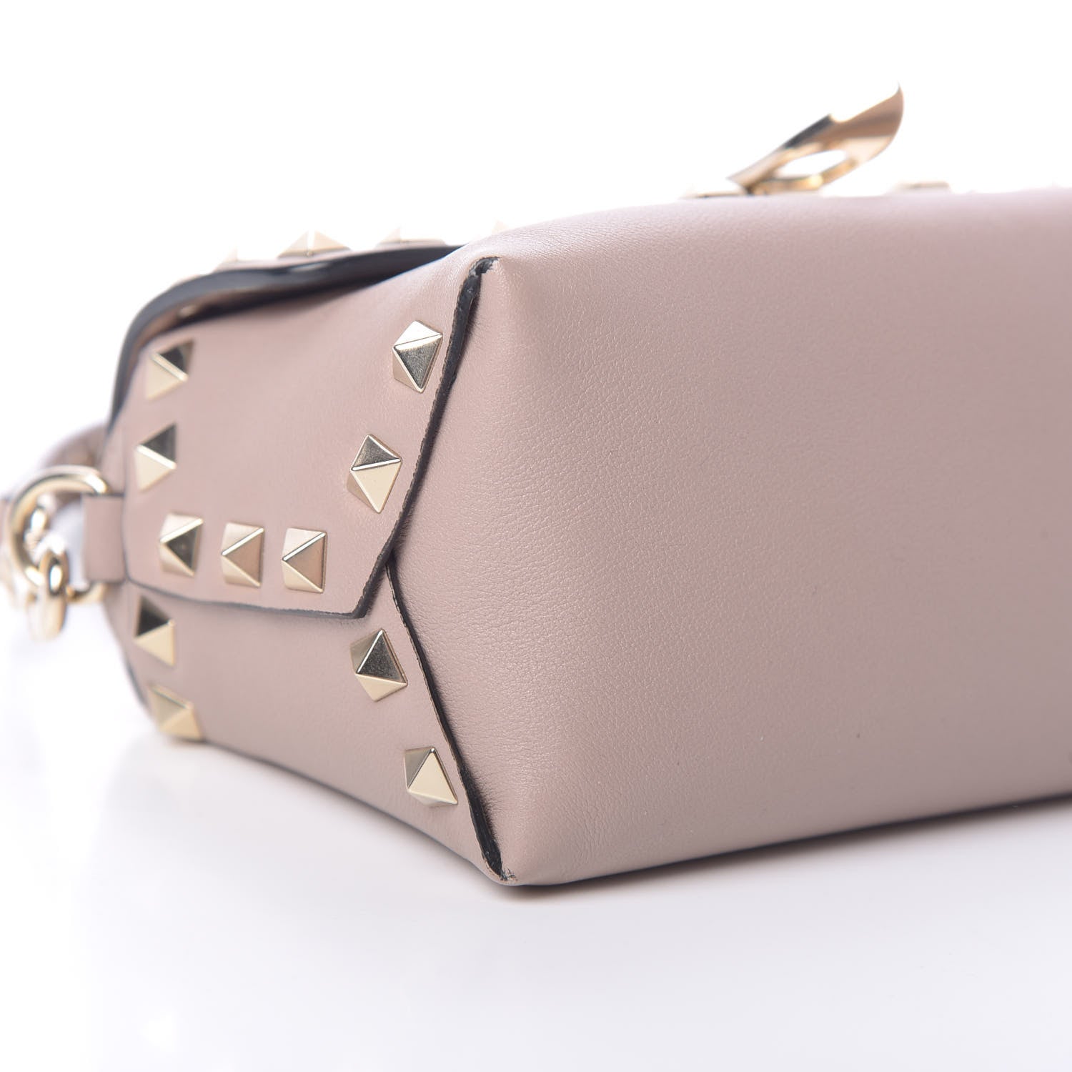 Valentino Garavani Vitello Mini Rockstud Crossbody Bag Poudre 8 of 9