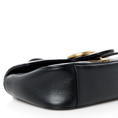 Gucci Calfskin Matelasse Mini GG Marmont Shoulder Bag Black 10 of 11