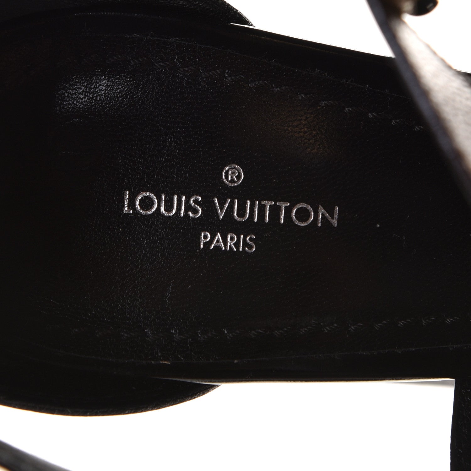 Louis Vuitton Glazed Calfskin Monogram Star Trail Sandals 41 Black 8 of 9