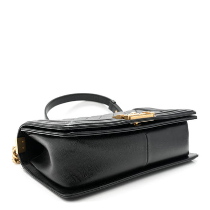 Chanel Caviar Quilted Medium Boy Flap Black 5 of 11