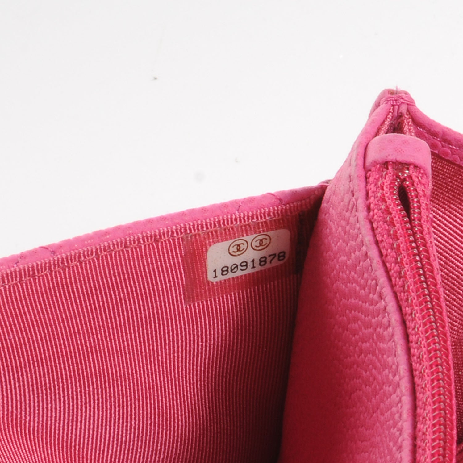 Chanel Caviar Wallet on Chain WOC Hot Pink 7 of 8