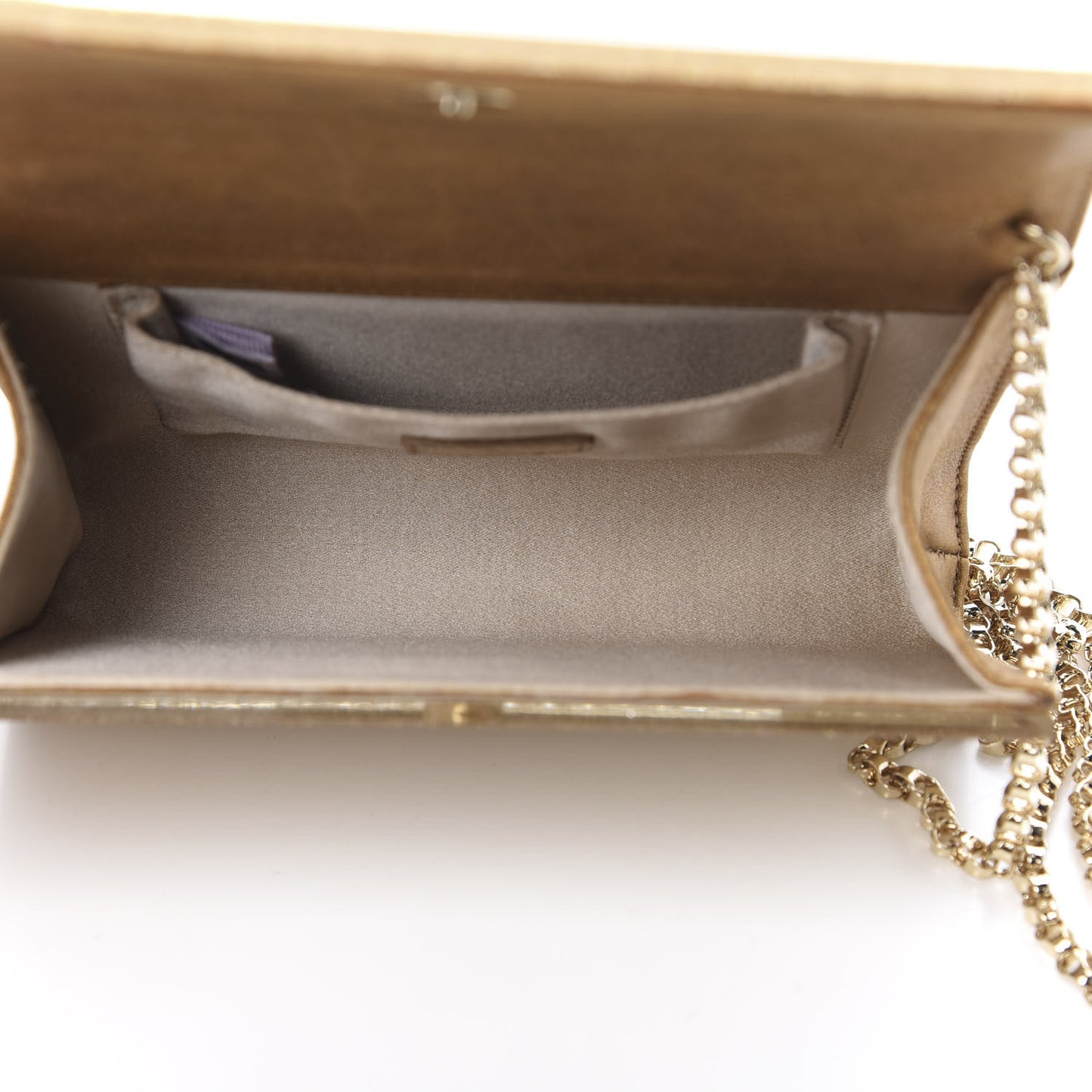 Acrylic Glitter Candy Clutch Gold