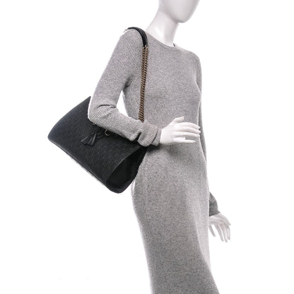 Gucci Guccissima Large Emily Chain Shoulder Bag Black 2 of 6