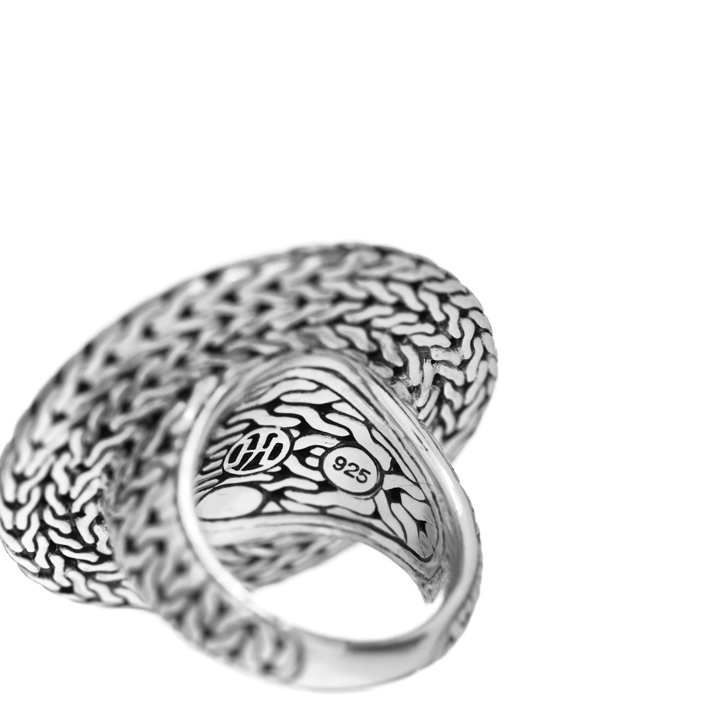 Sterling Silver 22K Yellow Gold Palu Hammered Dome Ring 55 7.25