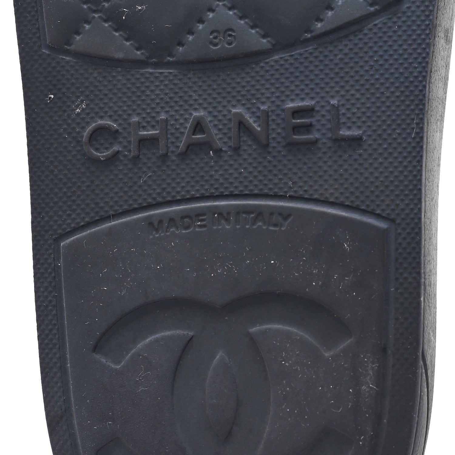 Chanel Rubber CC Flat Slide Sandals 36 Pink Red 7 of 9
