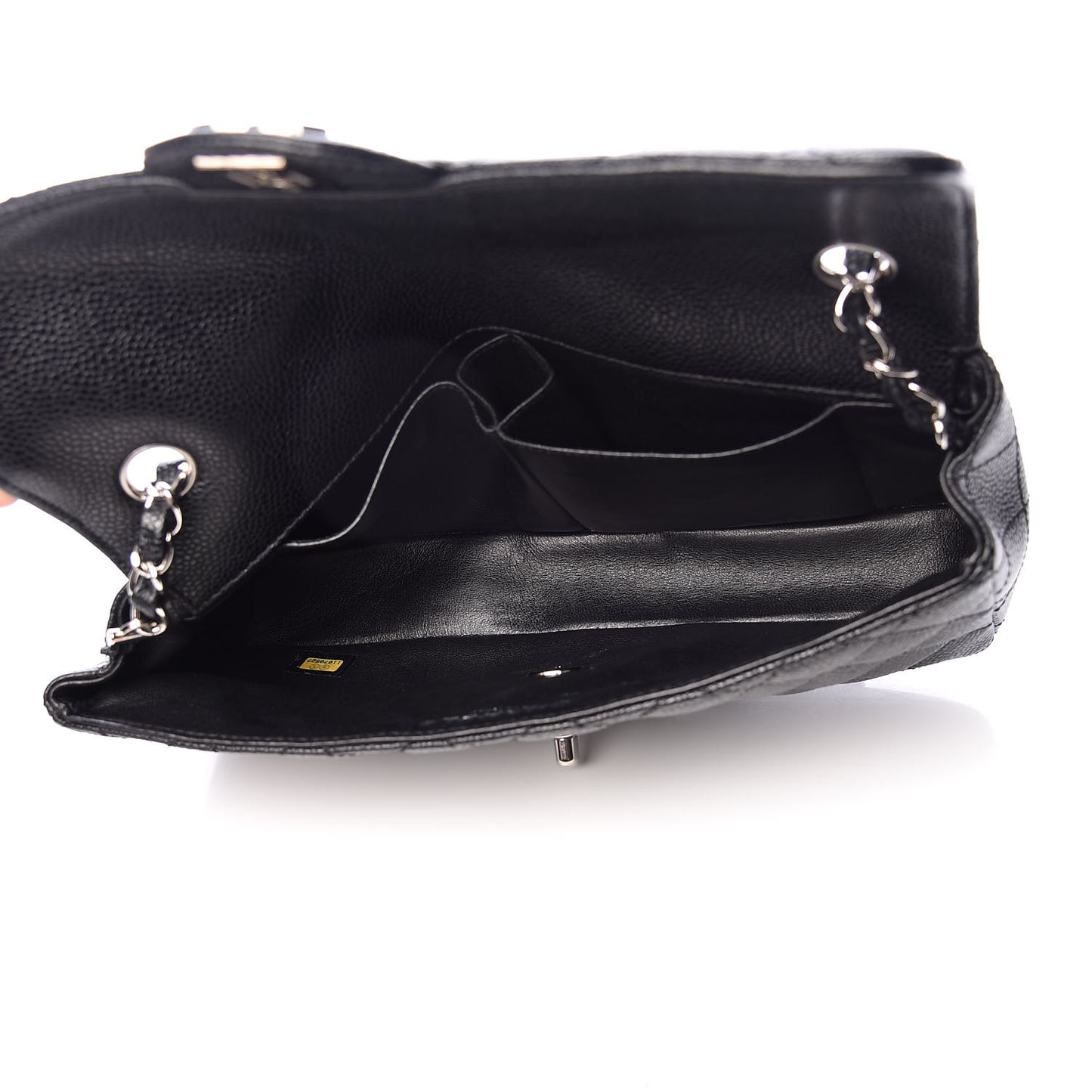 Caviar Quilted East West Flap Black
