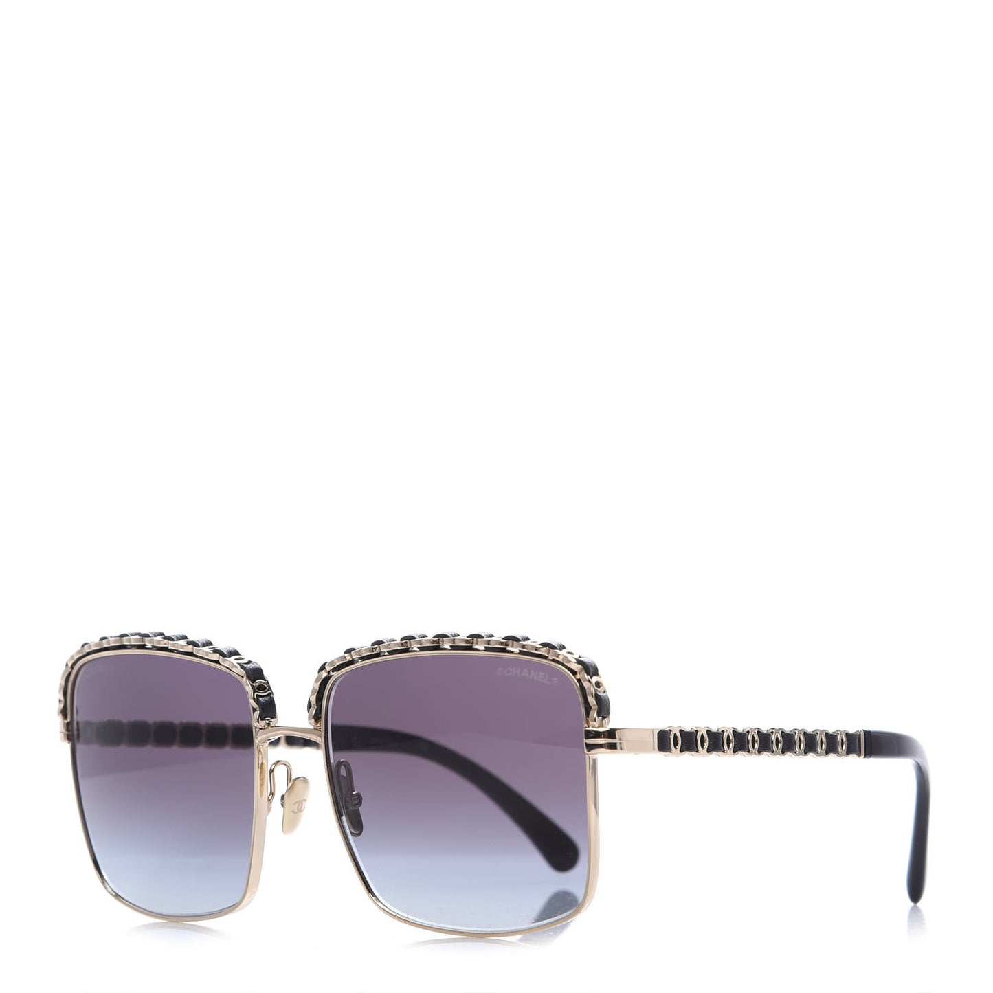 Metal Square Chain Sunglasses 71369 Grey