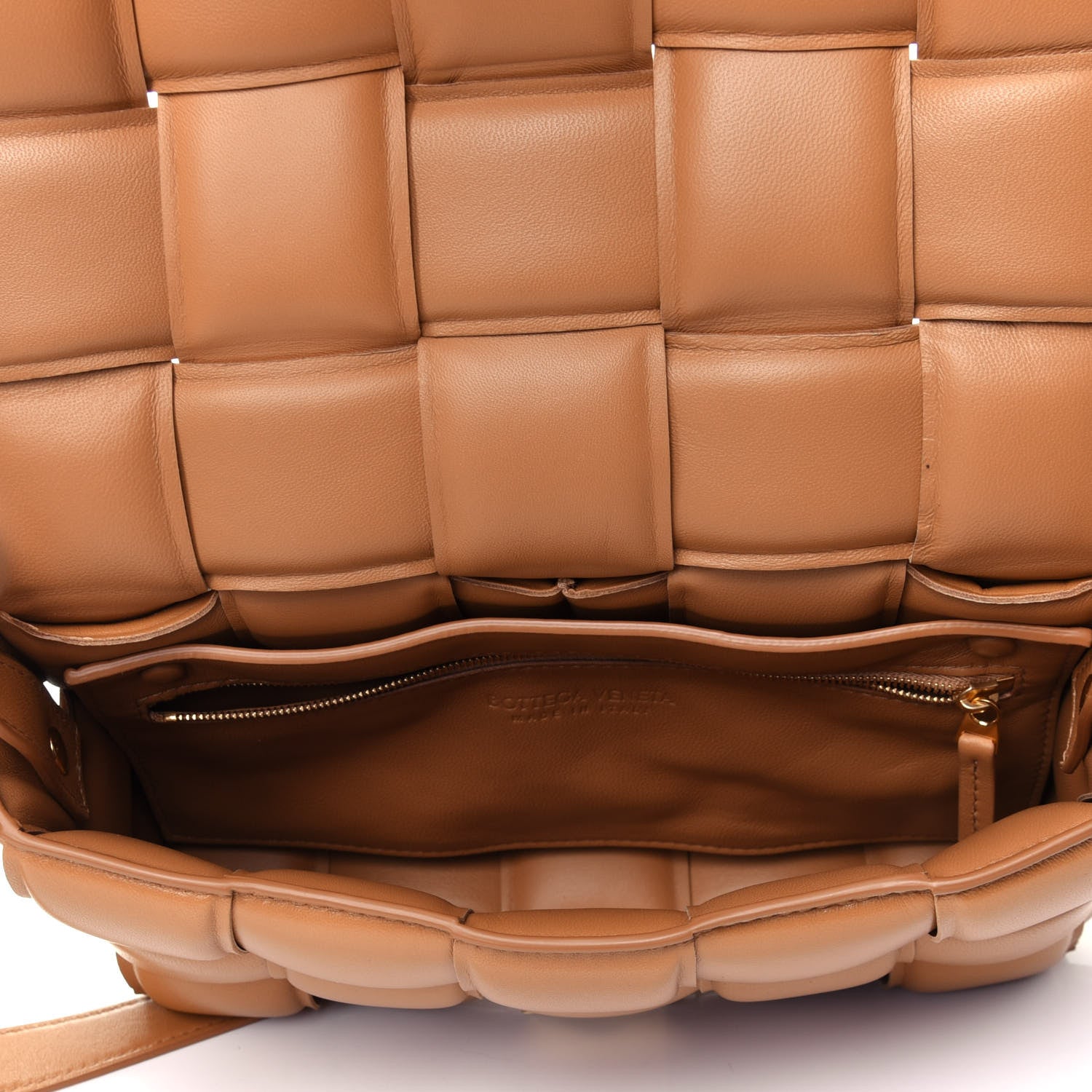 Bottega Veneta Nappa Maxi Intreccio Padded Cassette Crossbody Bag Caramel 4 of 11