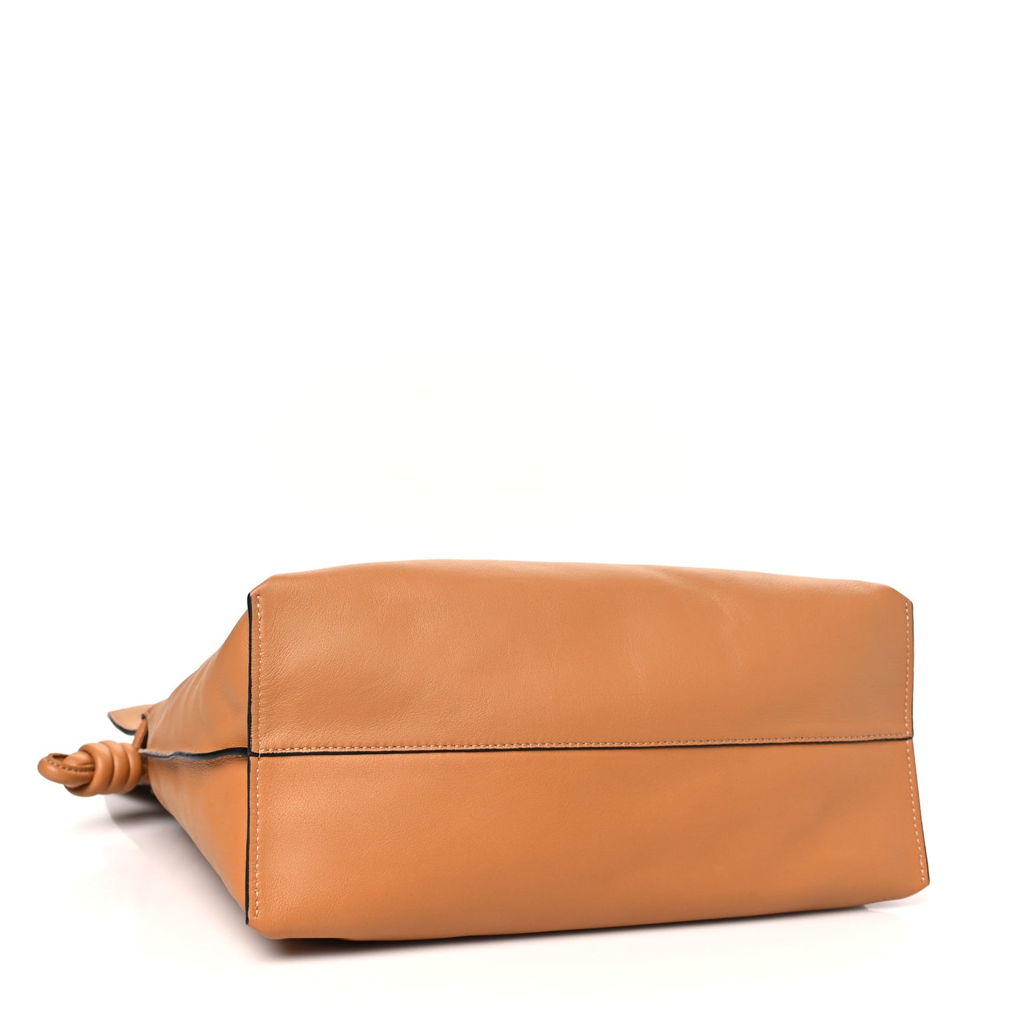Calfskin Large Flamenco Knot Bag Warm Desert
