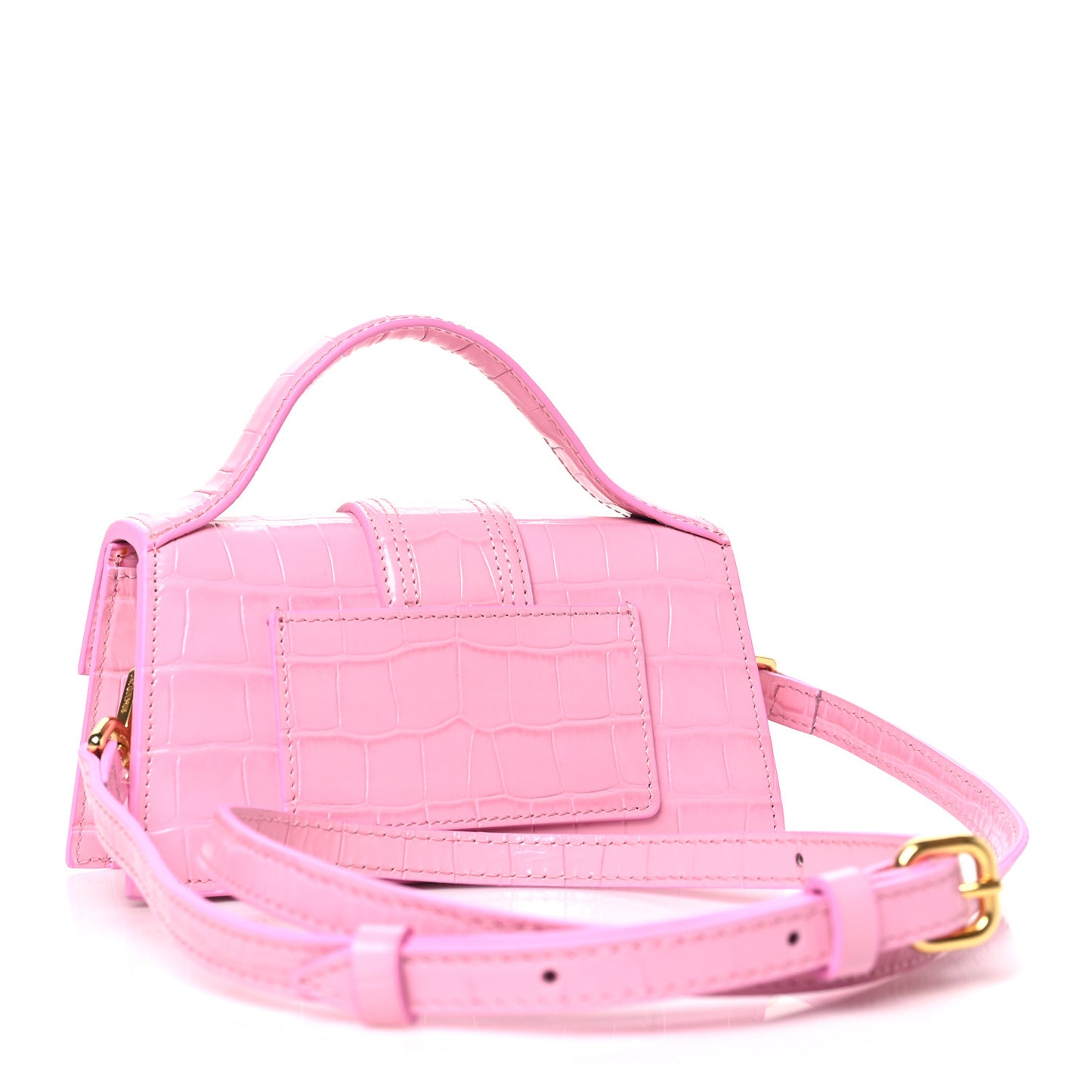 Calfskin Crocodile Embossed Le Bambino Pink