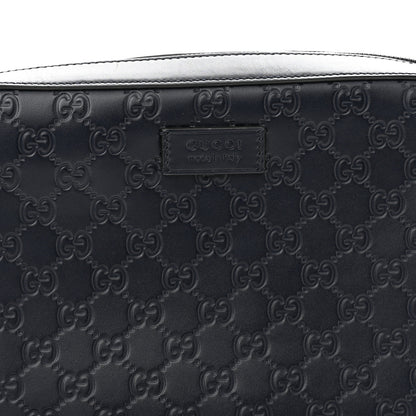 Gucci Guccissima Zip Pouch Wristlet Black 8 of 9