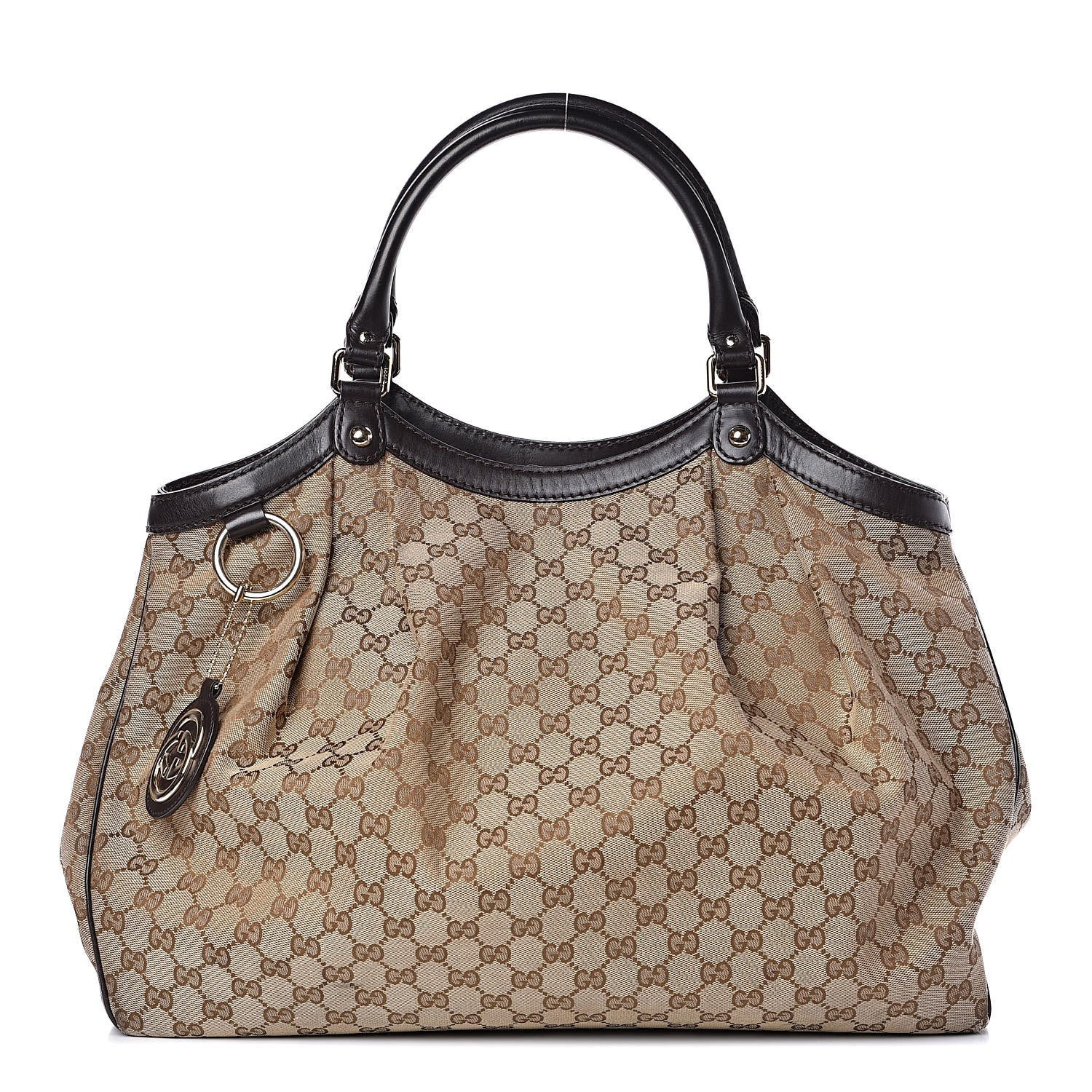 Gucci Monogram Large Sukey Tote Dark Brown 1 of 11