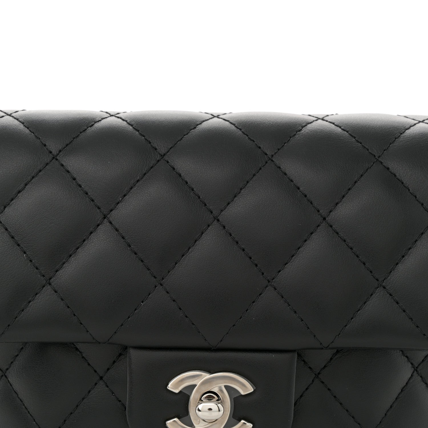 Chanel Calfskin Quilted CC Uniform Flap Belt Bag Black 8 of 10