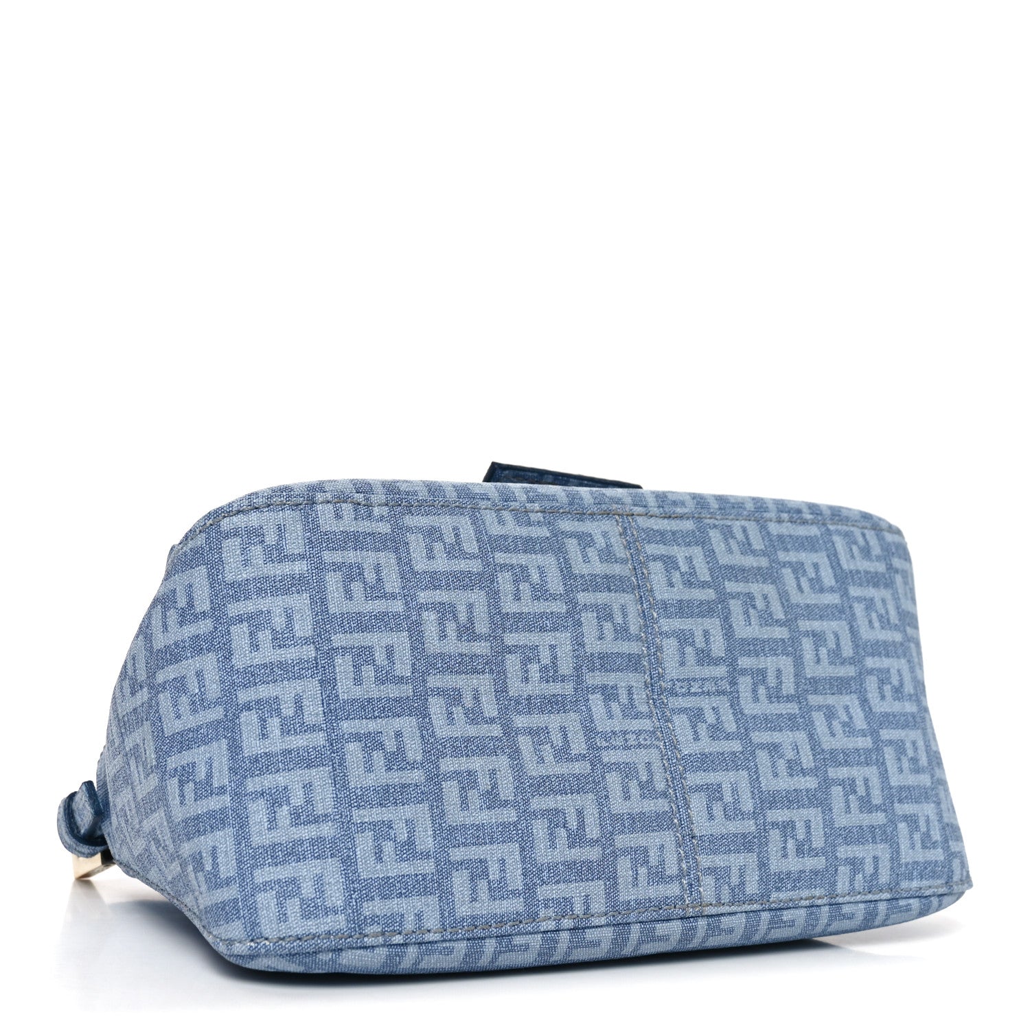 Fendi Zucchino Spalmati Forever Mini Mama Baguette Celeste 4 of 11
