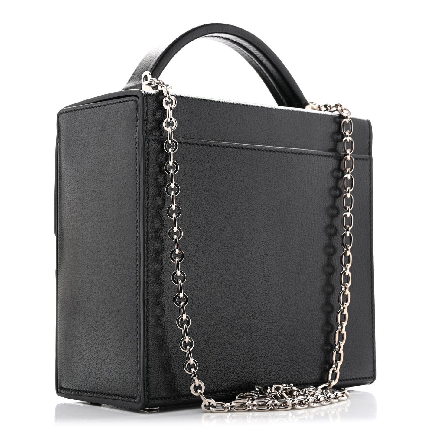 Chevre Chamkila Cinhetic Boxy Top Handle Bag Black