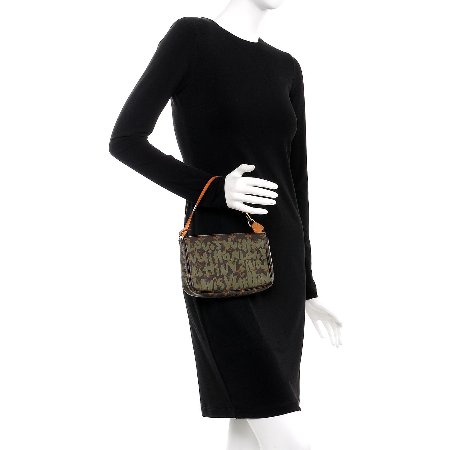 Monogram Graffiti Pochette Accessories Kaki
