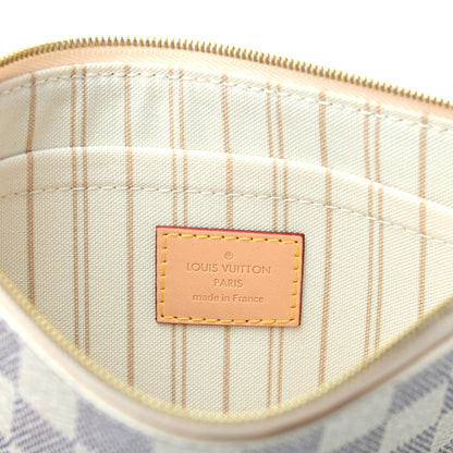 Louis Vuitton Damier Azur Neverfull MM GM Pochette 6 of 7
