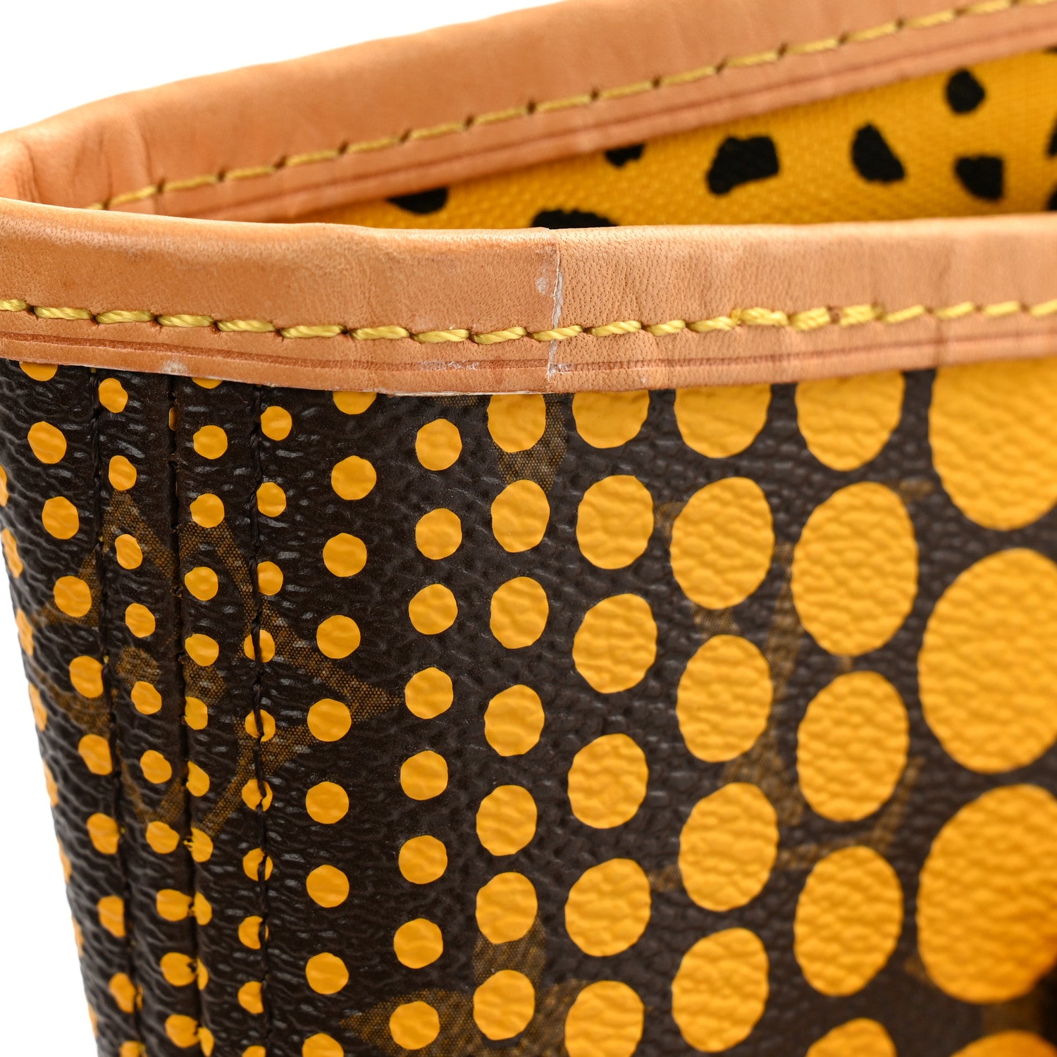Louis Vuitton Monogram Kusama Waves Neverfull MM Yellow 11 of 12