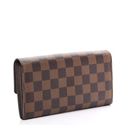 Louis Vuitton Damier Ebene Sarah Wallet 2 of 11