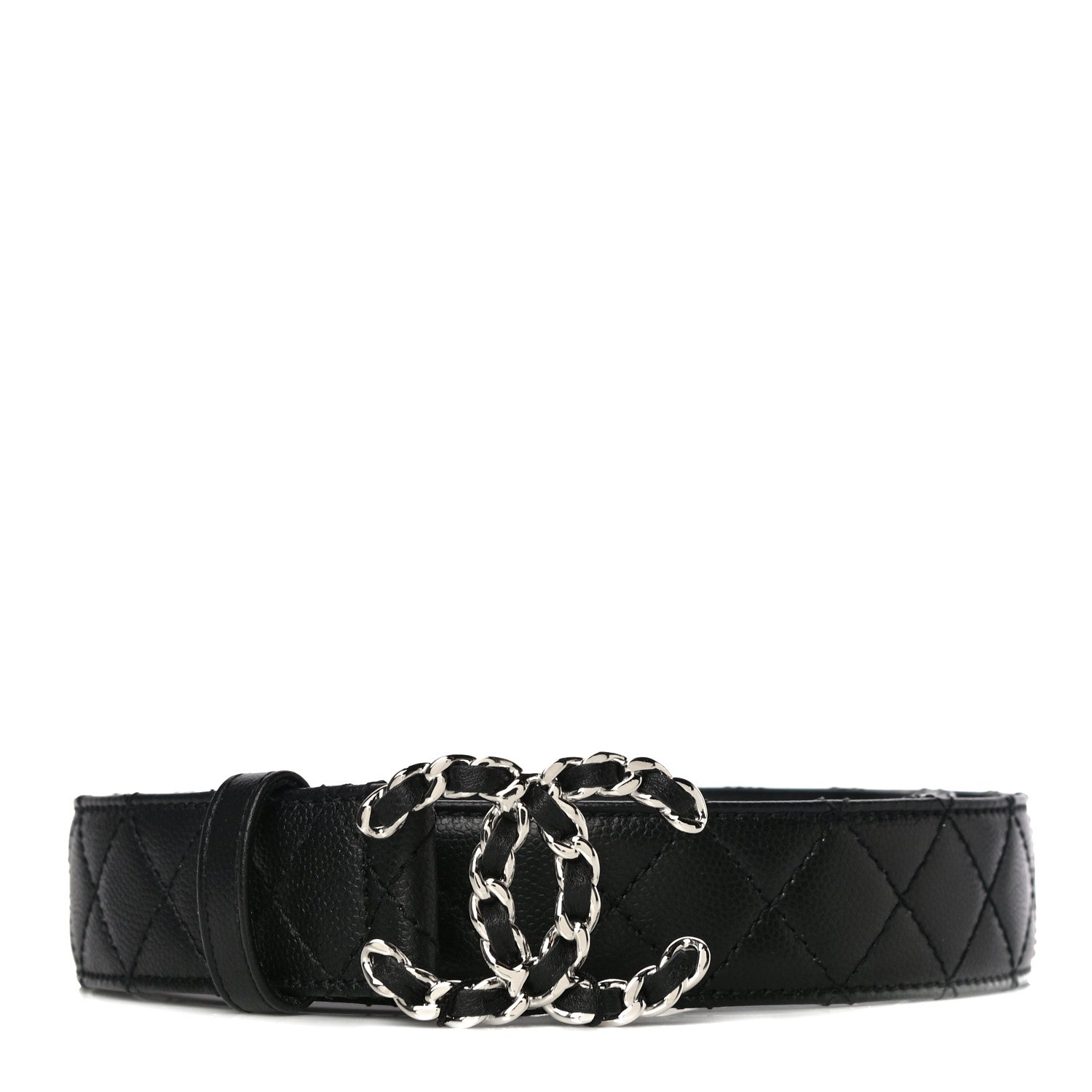 Chanel Caviar Quilted CC Chain Belt 85 34 Black 1 of 9