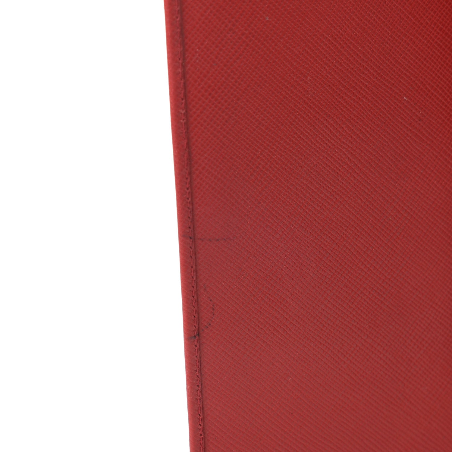 Prada Saffiano Checkbook Cover Rosso 7 of 7
