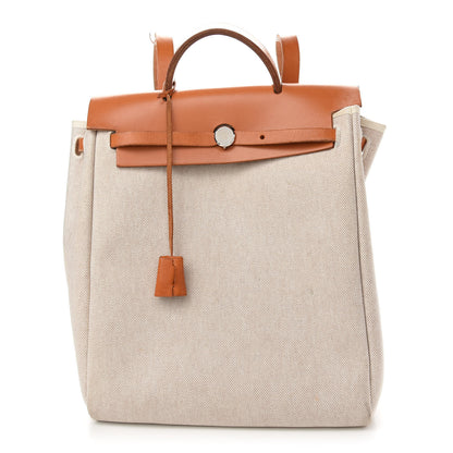Hermes Toile Herbag Backpack 30 PM Natural 1 of 7
