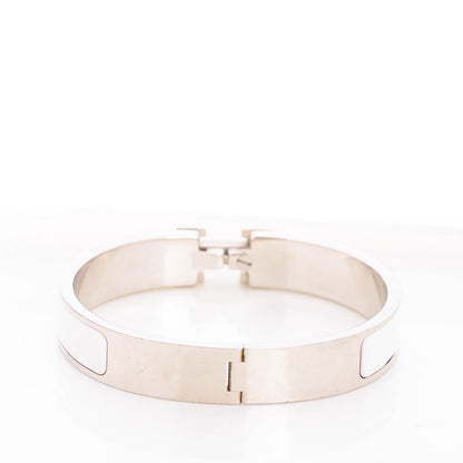 Hermes Enamel Narrow Clic Clac H Bracelet PM White 3 of 7