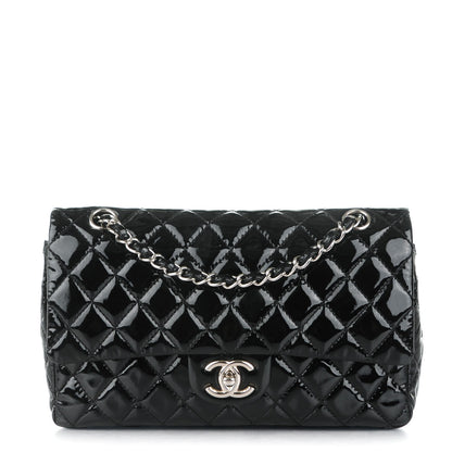 Chanel Patent Quilted Medium Double Flap Black 1 of 8
