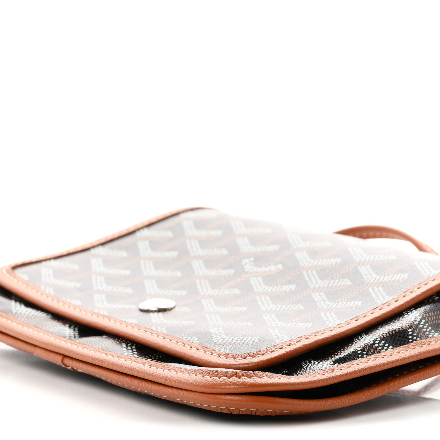 Goyard Goyardine Plumet Wallet Clutch Black Gold 8 of 9