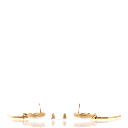 Chanel Pearl CC Tags Drop Earrings Gold 3 of 5