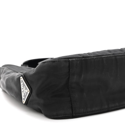 Prada Tessuto Nylon Metal Links Shoulder Bag Black 8 of 9