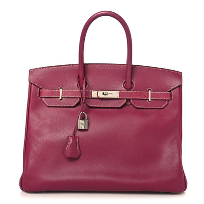 Hermes Epsom Candy Birkin 35 Tosca Rose Tyrien 1 of 17