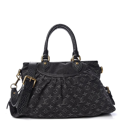 Louis Vuitton Denim Neo Cabby MM Black 1 of 9