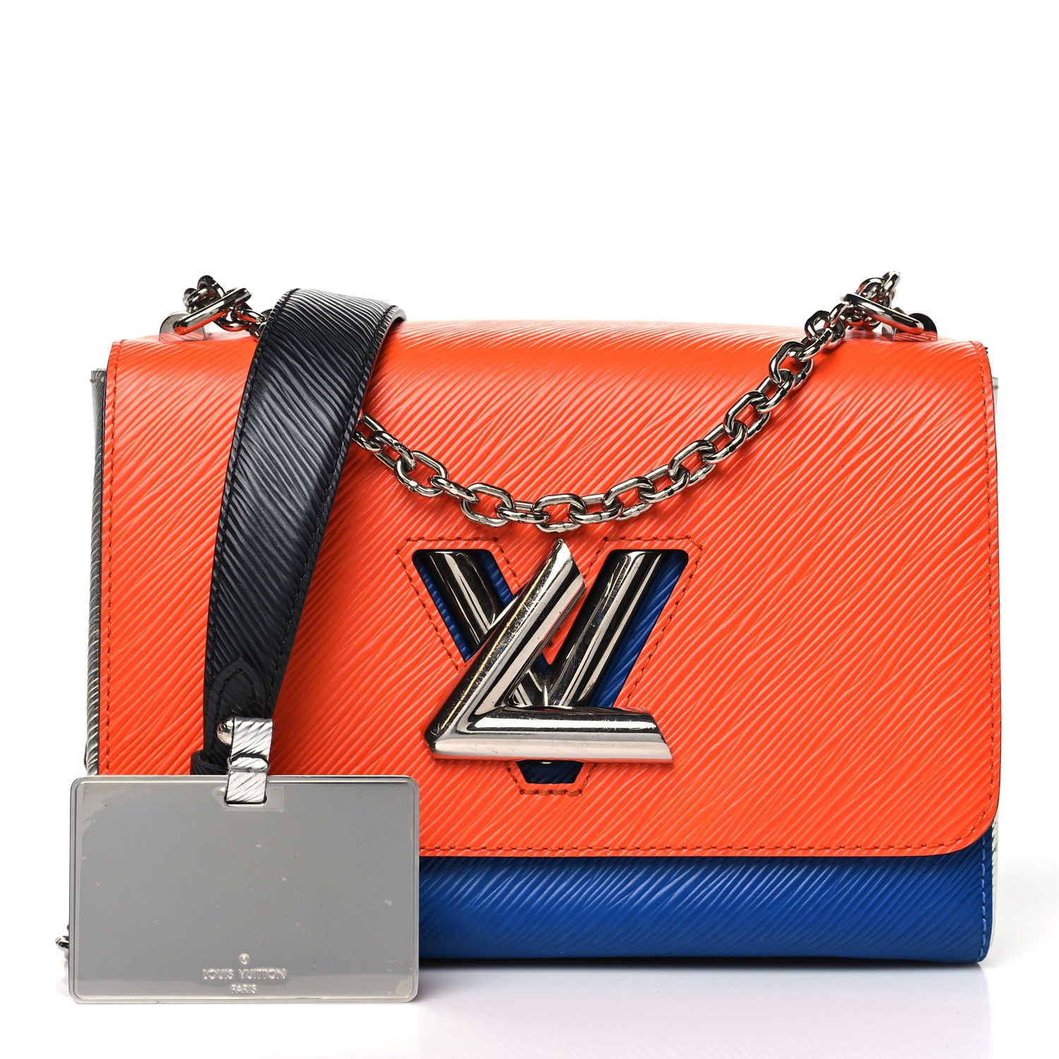 Louis Vuitton Epi Twist Shoulder Bag MM Marine Orange 3 of 13
