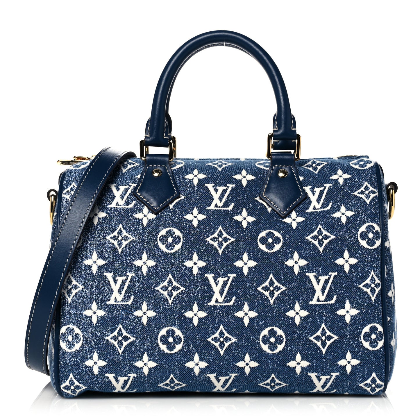 Monogram Jacquard Denim Speedy Bandouliere 25 Bleu