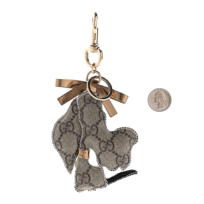 Gucci GG Supreme Monogram Dog Key Charm 2 of 5